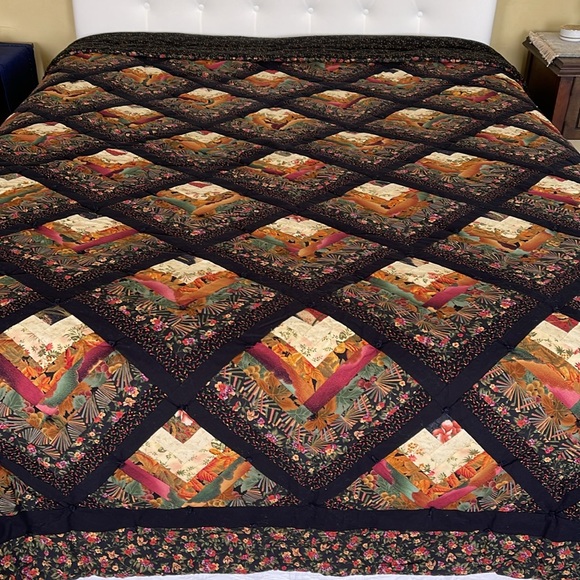Comforter Quilt, Queen, Handmade in Vermont, Like New - Picture 3 of 14